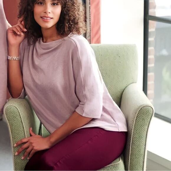 J. Jill Denim - J. Jill Christian Siriano Merlot red maroon burgundy Straight Leg Ankle Jeans 10